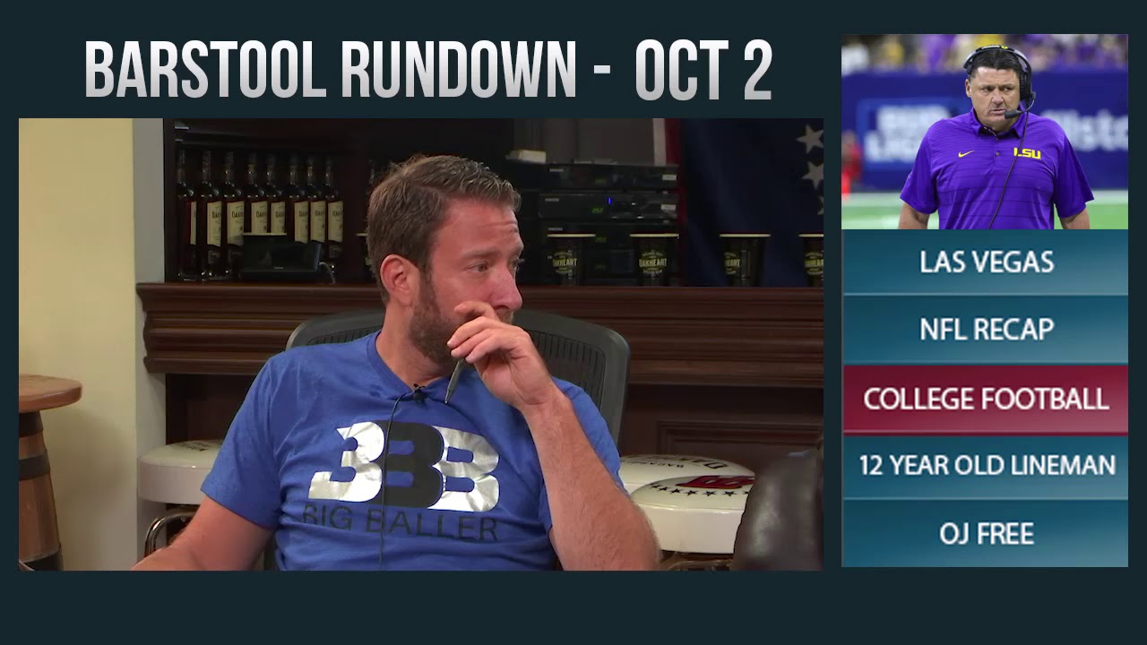 Barstool Rundown - October 2, 2017