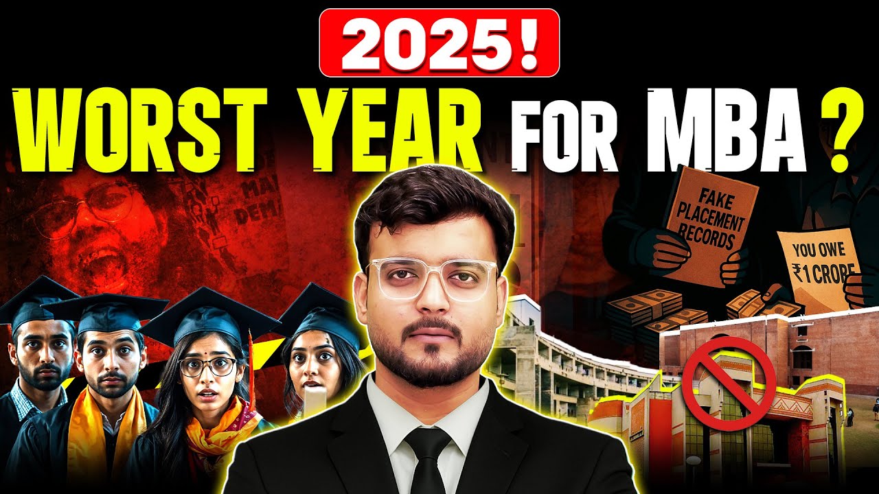 2025! Worst Year for MBA Students?😨No MBA Jobs in IIMs? MBA Placement Reality #mba #mbajobs