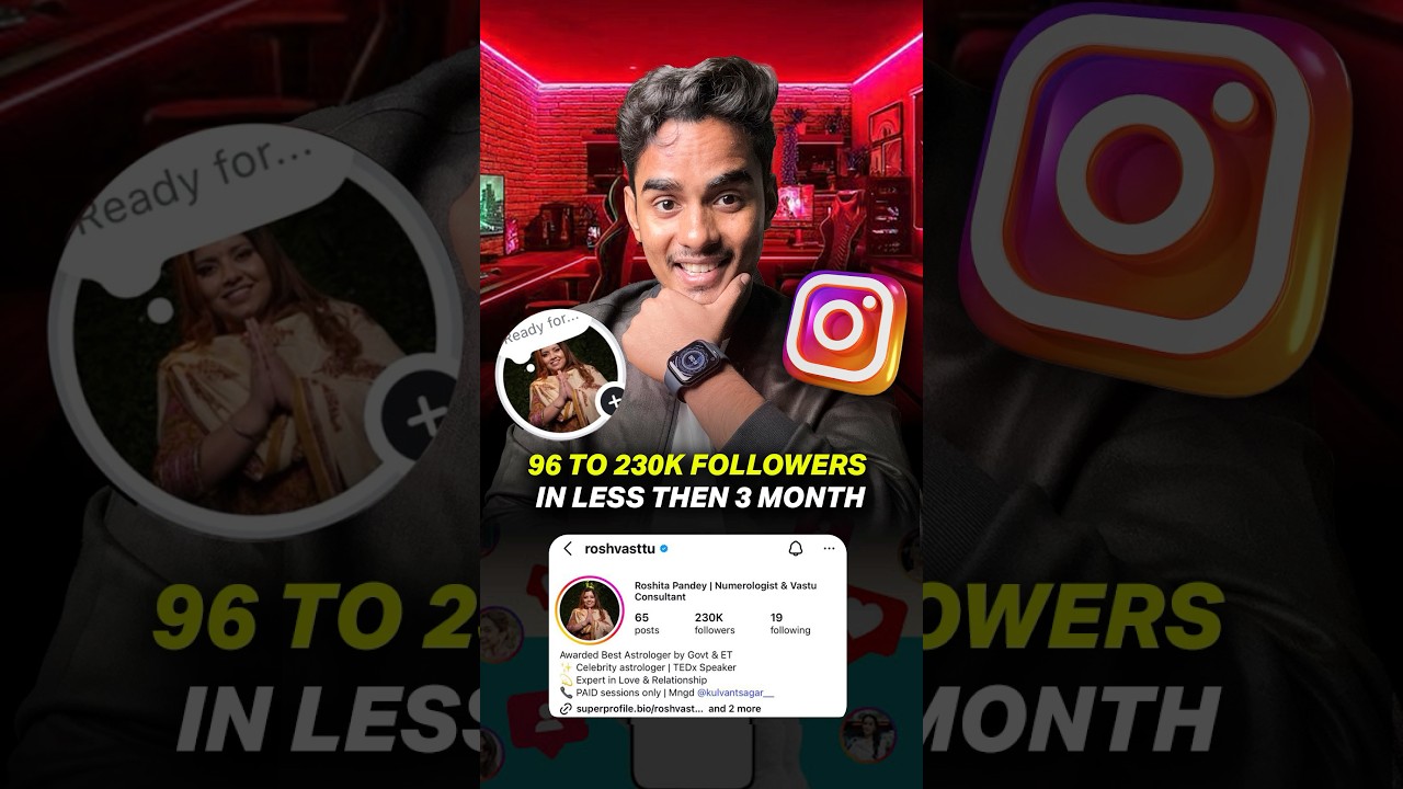 How to Grow Instagram Account FAST #shortsindia #instagramgrowth #shorts