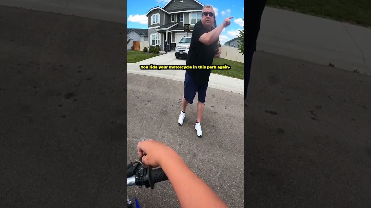 Злой сосед кричит на байкера 😤 часть 1 @minty150dy