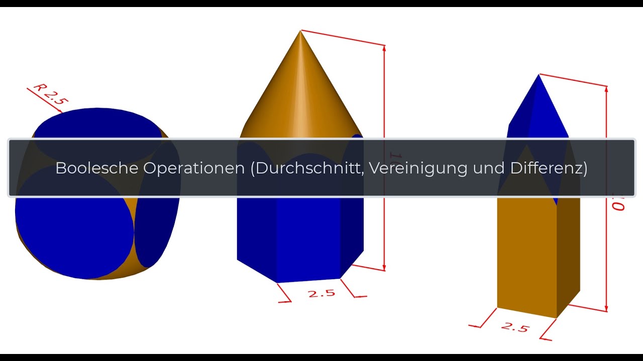 Boolesche Operationen mit MicroStation CONNECT