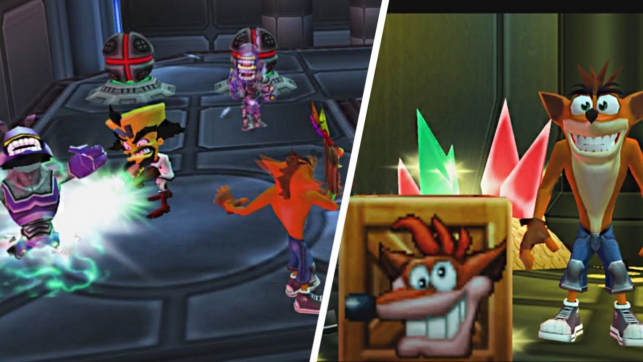 Crash and Cortex in the end + Bug - Crash Twinsanity
