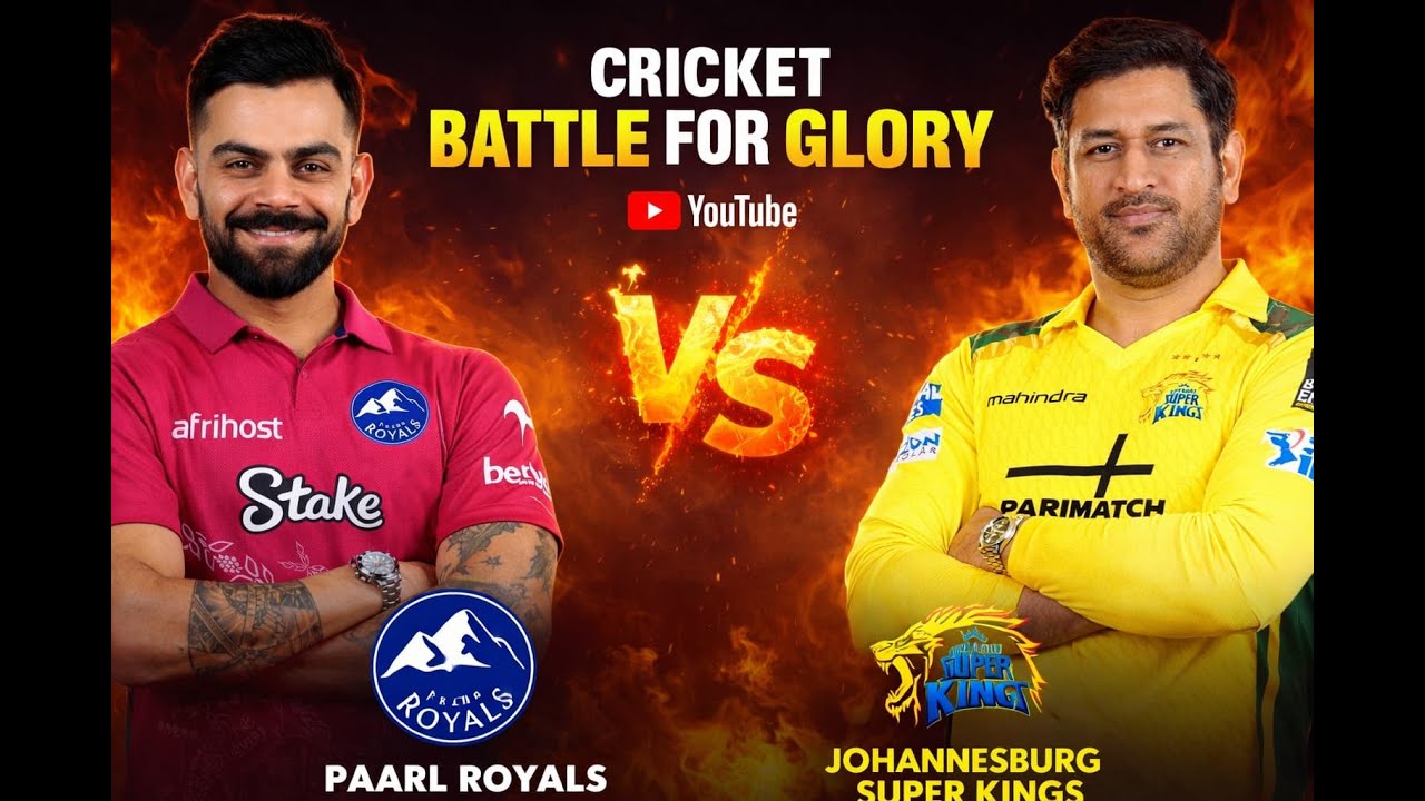 SA 20 MATCH 11 | VIRAT KOHLI  VS  MS DHONI | PAARL ROYALS  VS JOHANNESBURG SUPER KINGS