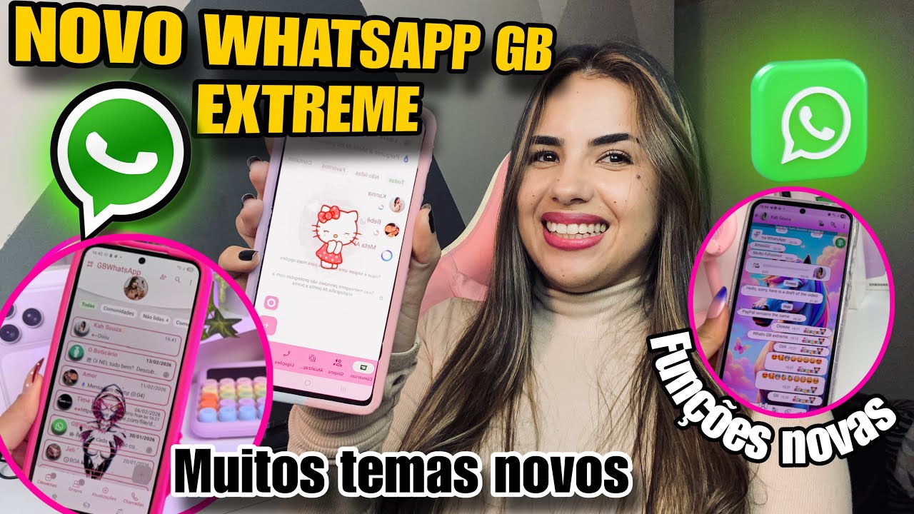 CHEGOU🔥WHATSAPP GB EXTREME ATUALIZADO 2026 + TEMAS 🎉✅