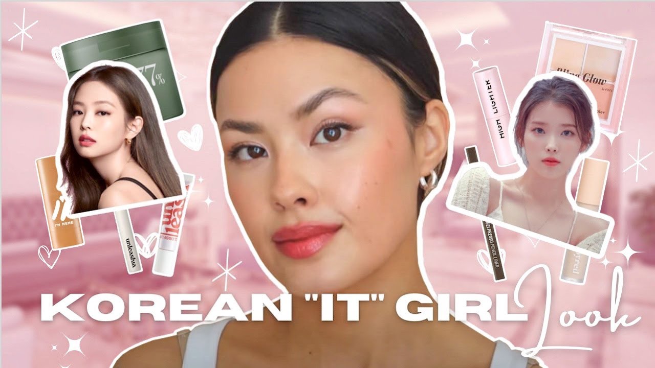 Классический корейский макияж в стиле «IT-girl» ✨ Чистый девичий макияж, но с элементами K-Beauty