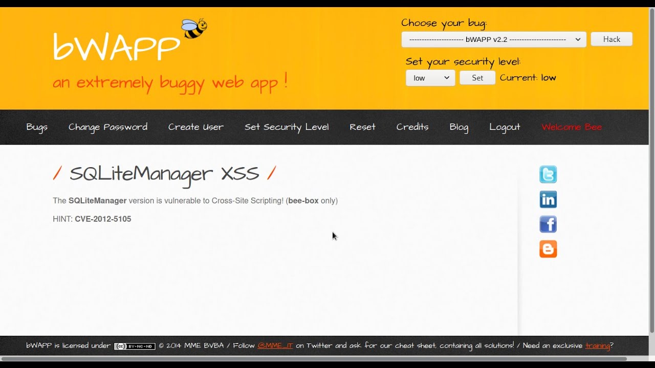 SQLiteManager XSS