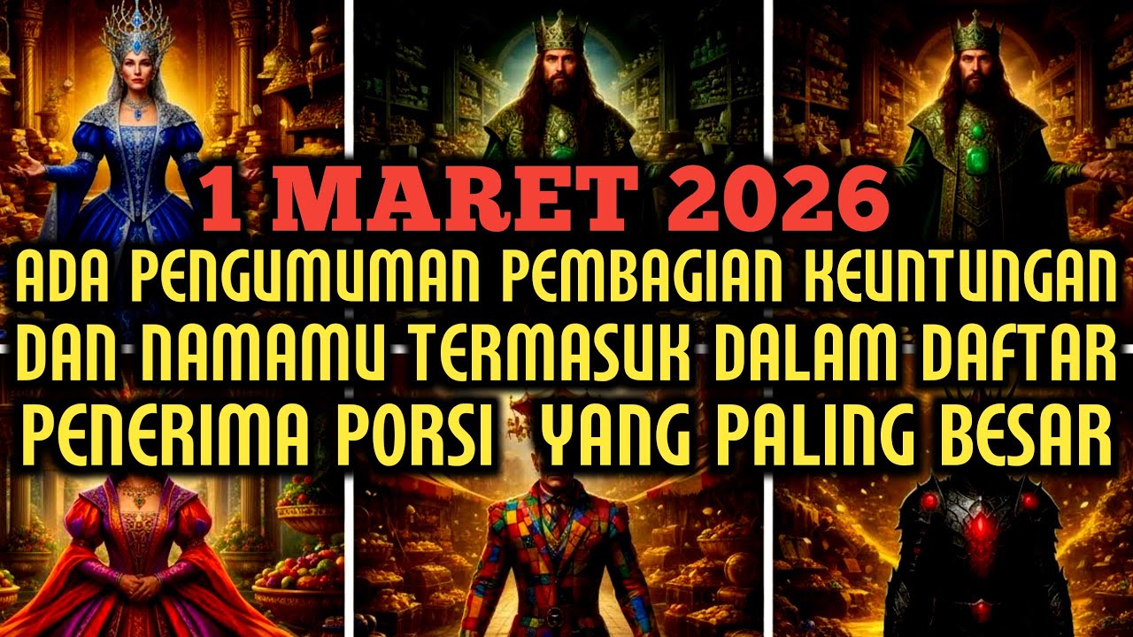 JIWA TERPILIH ✨ KAMU DITETAPKAN SEBAGAI ORANG YANG PANTAS MENERIMA PEMBAGIAN KEUNTUNGAN TERBESAR