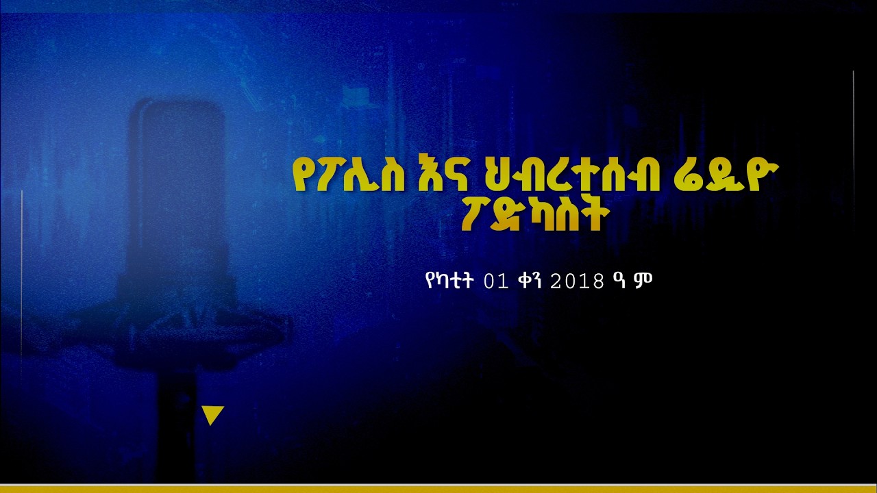 የፖሊስ እና ህብረተሰብ ሬዲዮ ፕሮግራም የካቲት 01 ቀን 2018 ዓ ም