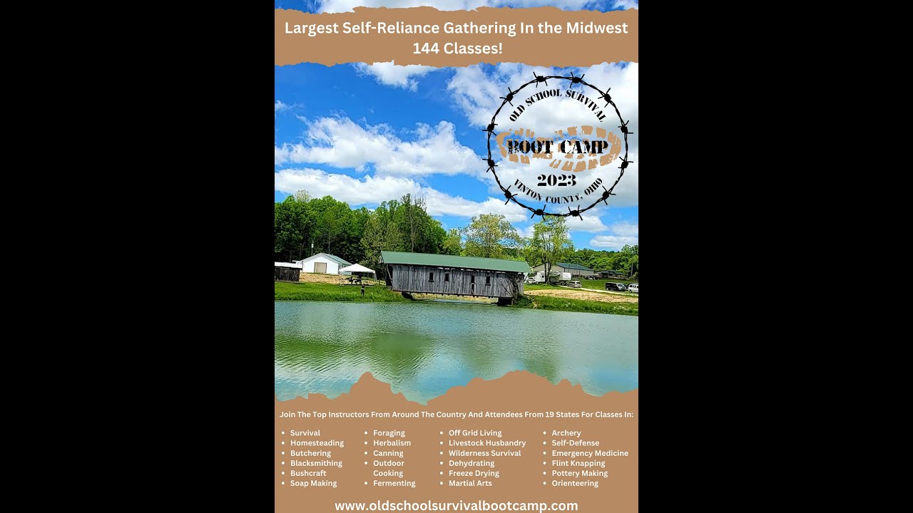 Old School Survival Boot Camp 2023 Classes and Presenters