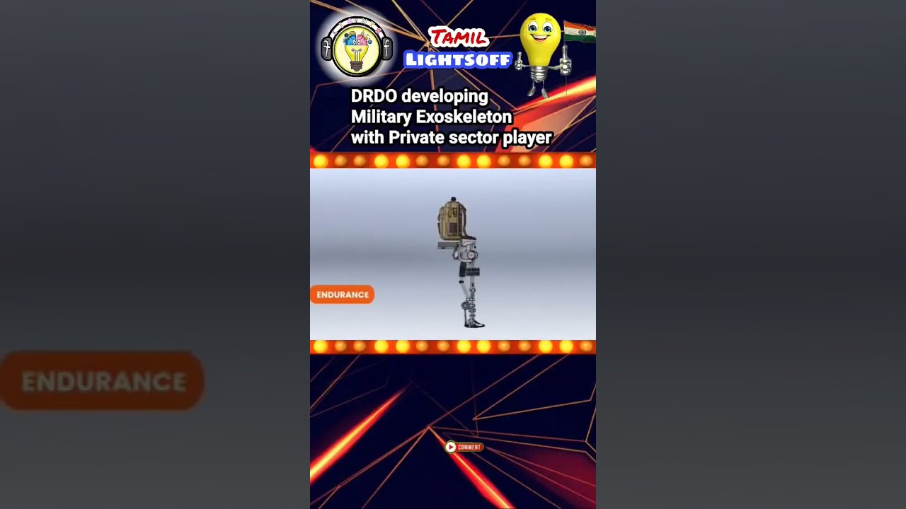 DRDO Military Exoskeleton with Private sector player|@tamillightsoff