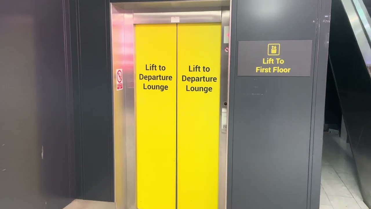 Schindler 3300 MRL traction lift @ Leeds Bradford Airport, Leeds