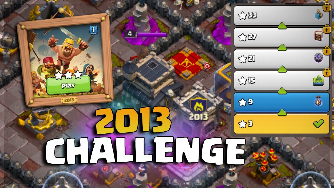 How to 3 Star the 2013 Challenge (Clash of Clans)