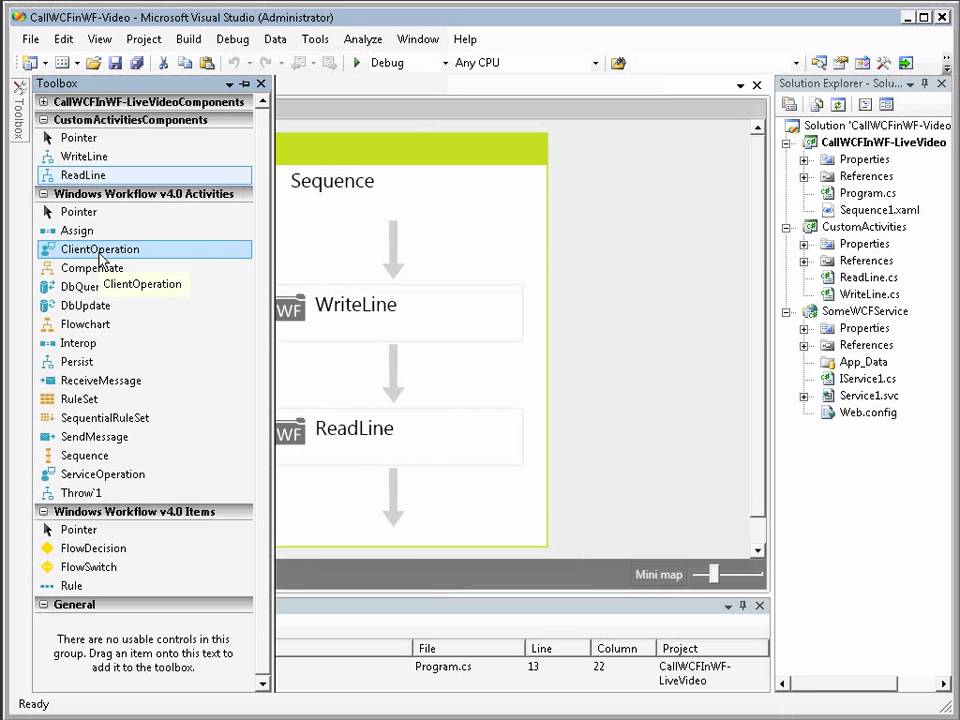 .Net 4 Beta - Consuming WCF Services inside Windows Workflow