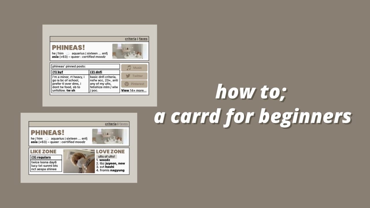 pretty for beginners carrd tutorial!
