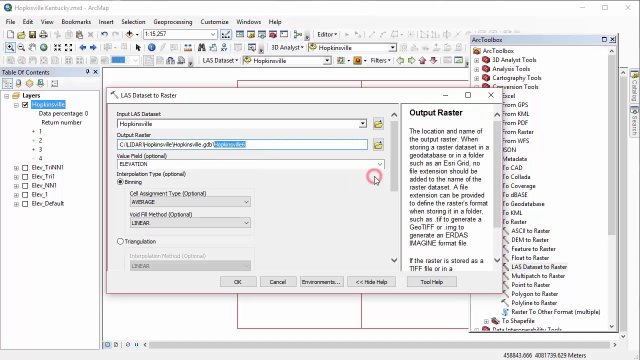 Chapter 12: Creating a DEM using a LIDAR Dataset