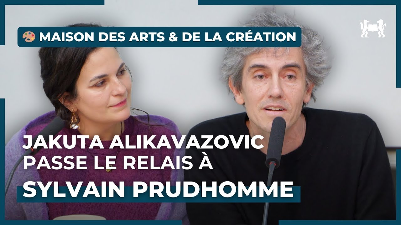 Passage de relais de la Chaire d'&Eacute;criture - De Jakuta Alikavazovic &agrave; Sylvain Prudhomme