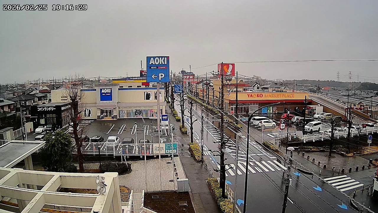 千葉県千葉市緑区おゆみ野中央バザール通りライブカメラ Chiba Chibashi Live camera.world.cam