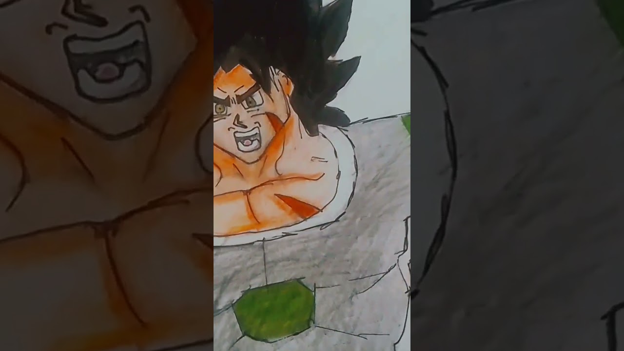 broly drawing #dragonballsketch #anime #drawing
