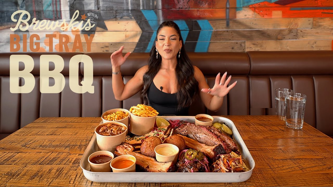 THE 6lb 'BIGGER TRAY' BBQ MEAT CHALLENGE | BIG TRAY BBQ | @Leah Shutkever