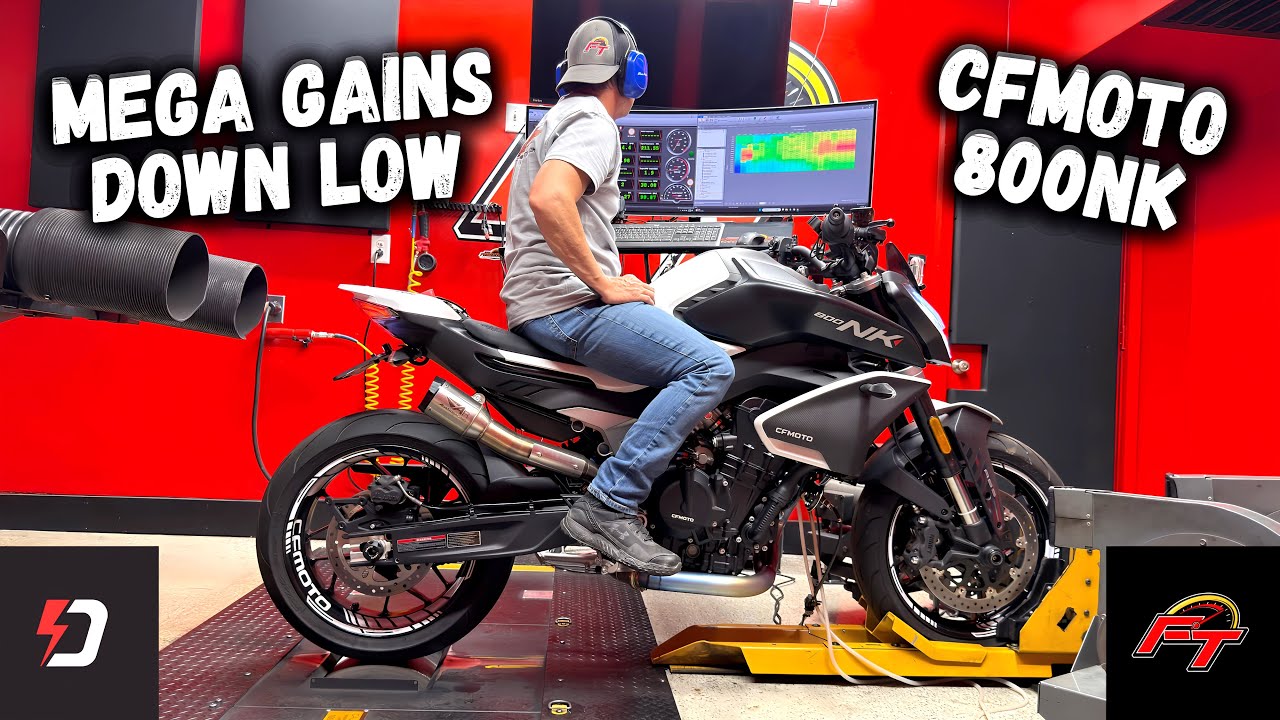CFMOTO 800NK Performance Exhaust & MSC Tune on the Dyno | Power Vision 3