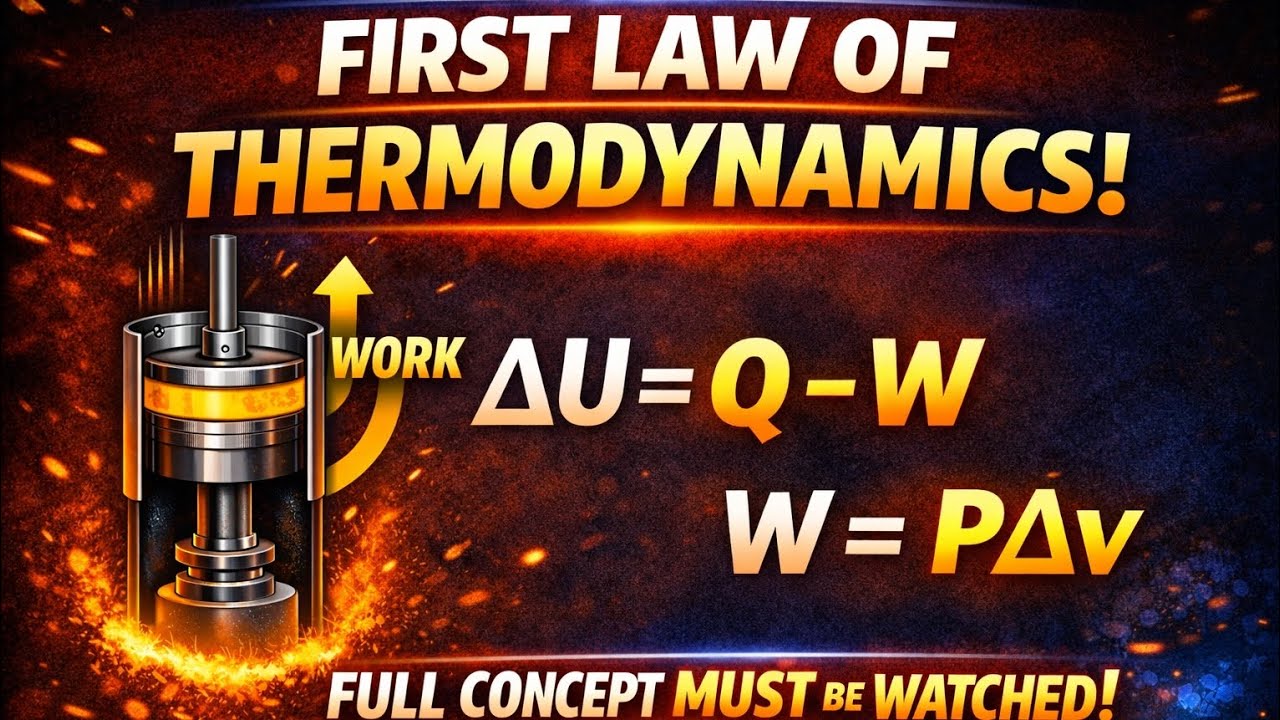First law of thermodynamics class 12 full concept 