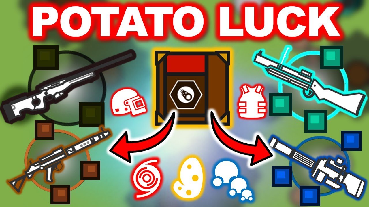 ALWAYS GET AWM-S in POTATO MODE! || Potato Luck - Surviv.io