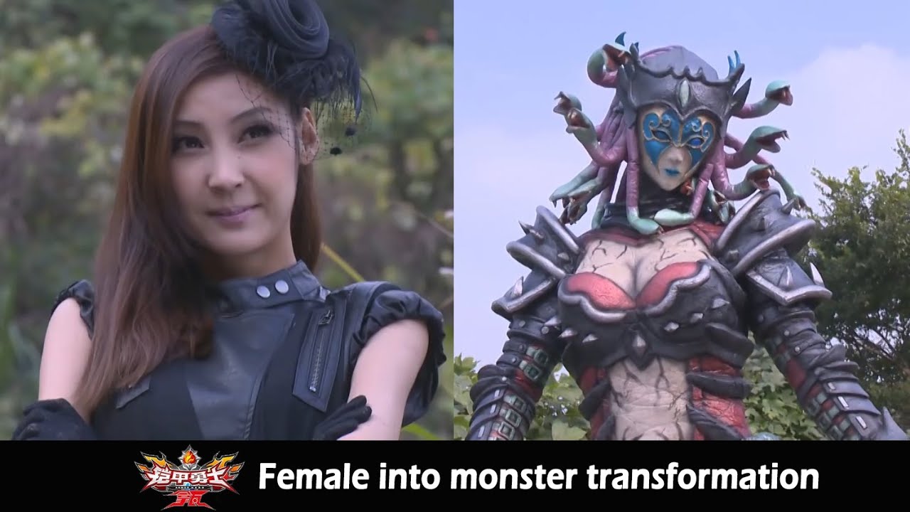 Armor Hero Lava - Female possessed and transforms into monster