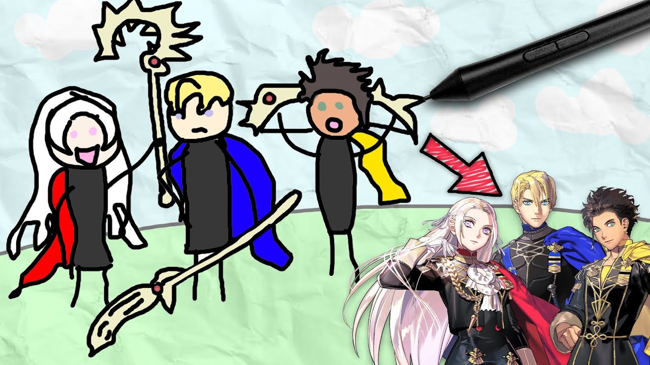 Odgadywanie źle narysowanych postaci Fire Emblem z @LinkKing7, @bismix4 i @jaeaik