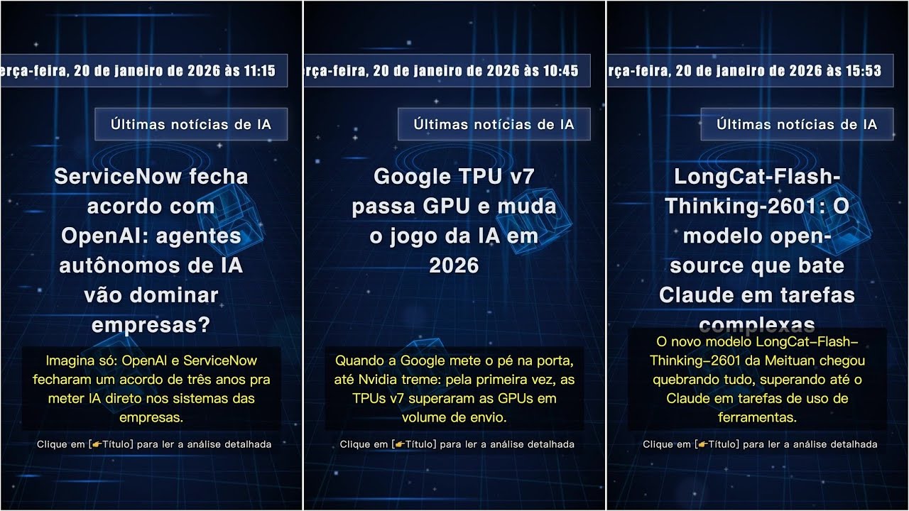 Notícias de Tecnologia IA: quarta-feira, 21 de janeiro de 2026 às 10:47 #QixNewsAI