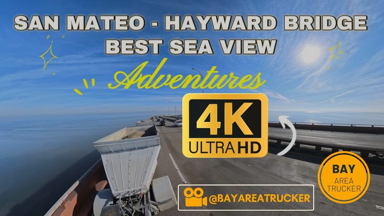 San Mateo - Hayward bridge Best sea view 360 | California | Bay area bridge on sea |
