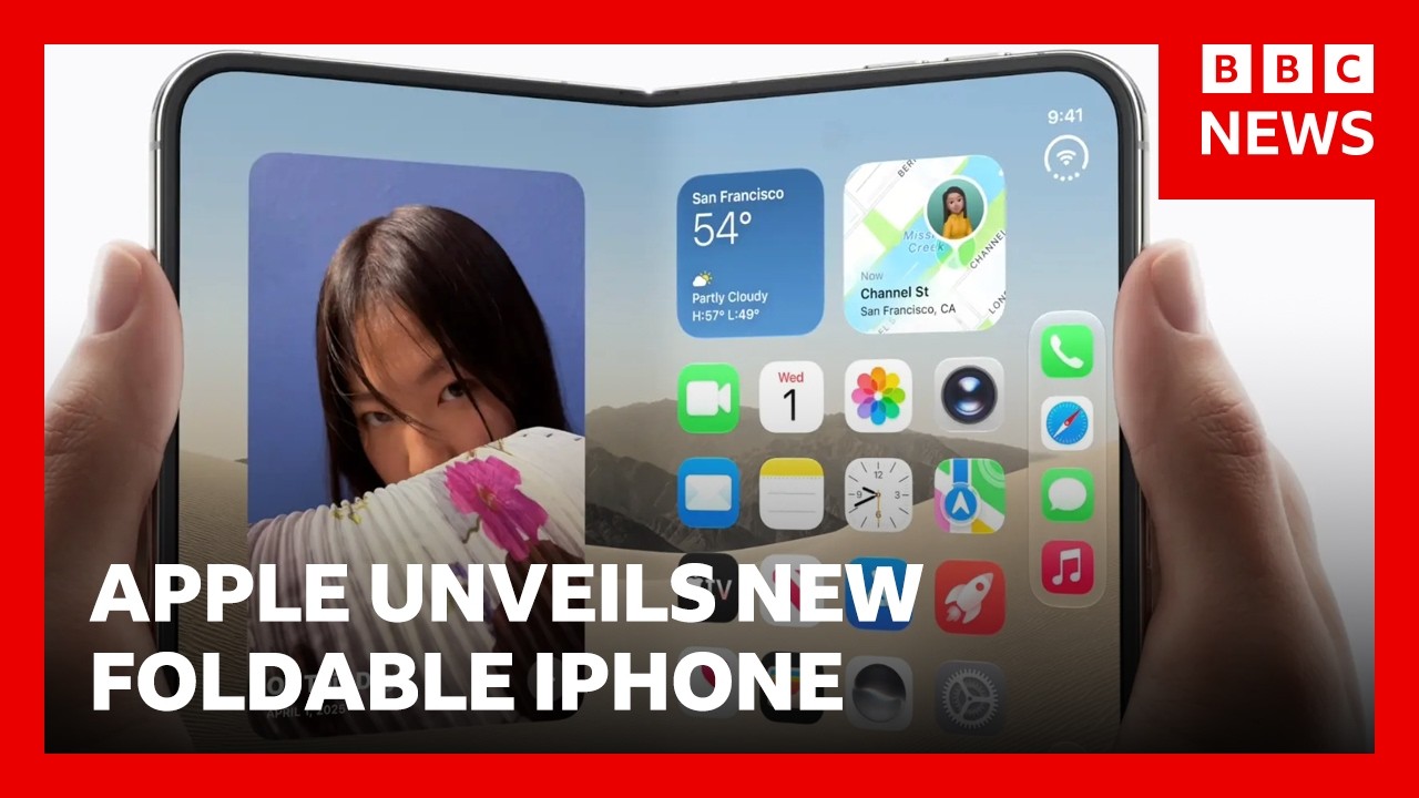 Apple unveils new &pound;1,999 foldable iPhone | BBC News