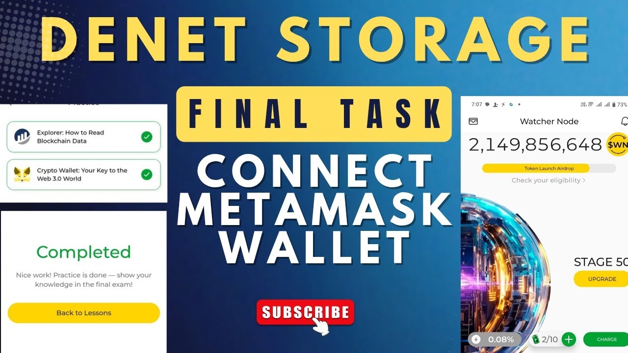 DENET Airdrop New Task Complete || Connect Metamask Wallet || DENET New Update...