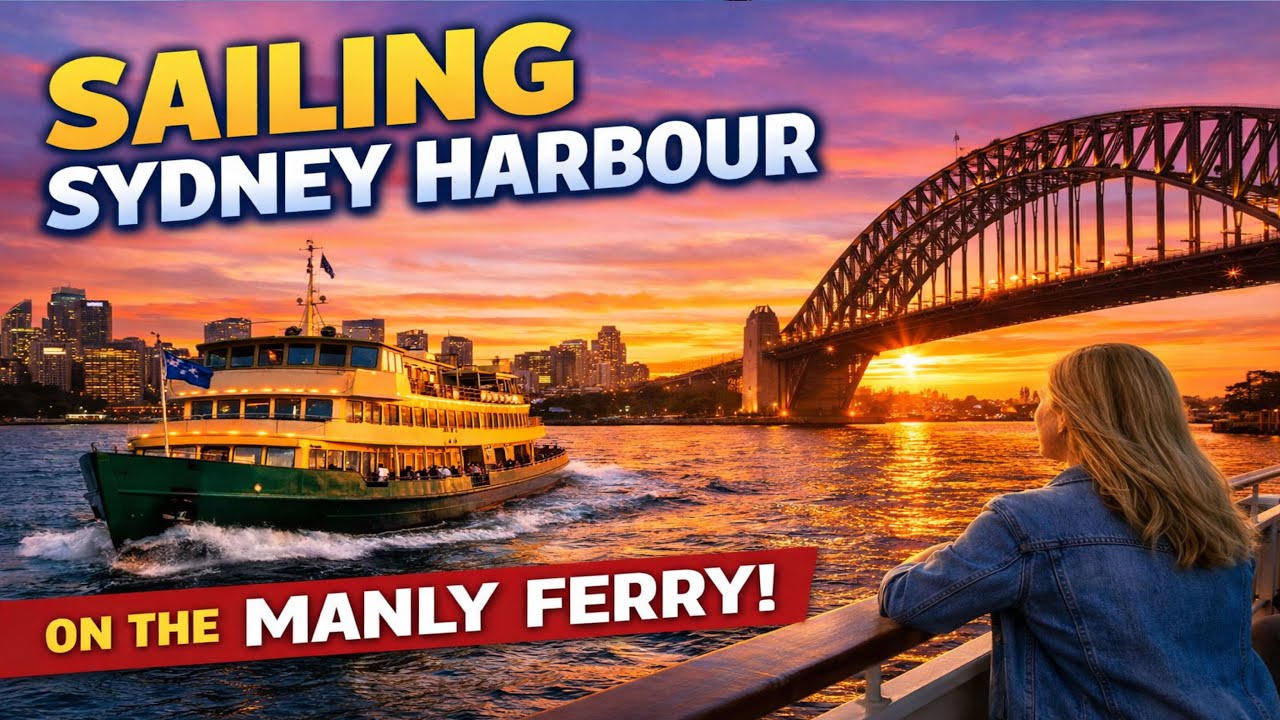 Golden Hour on Sydney Harbour 🌅 | Manly Ferry Ride