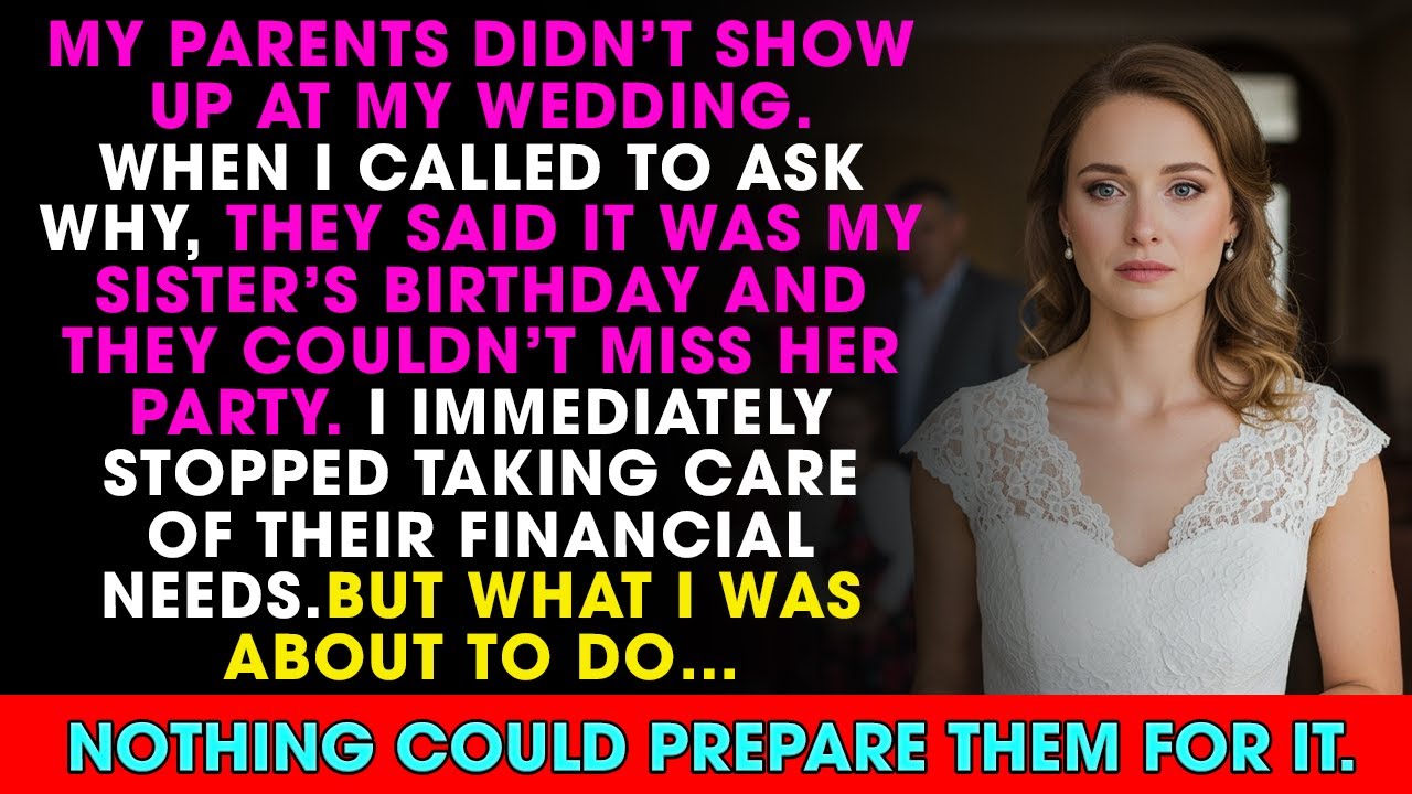 My Parents Chose To Attend My Sister's Birthday Party Over My Wedding—Until They Needed $50,000