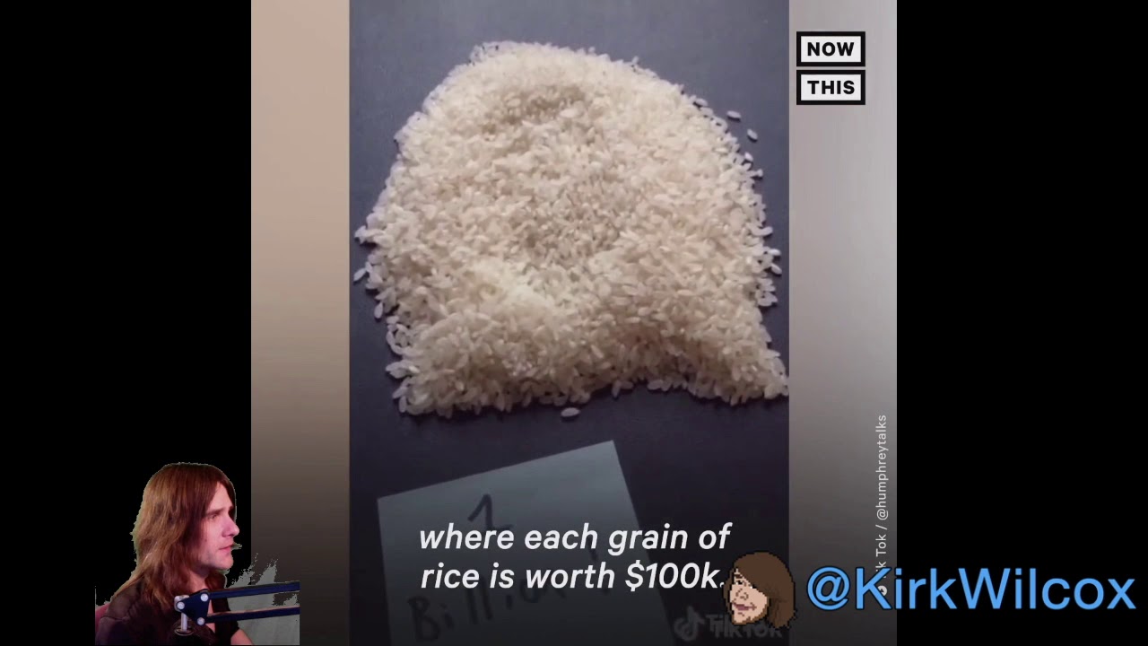 Clodpoll uses rice to show how wealthy Jeff Bezos is