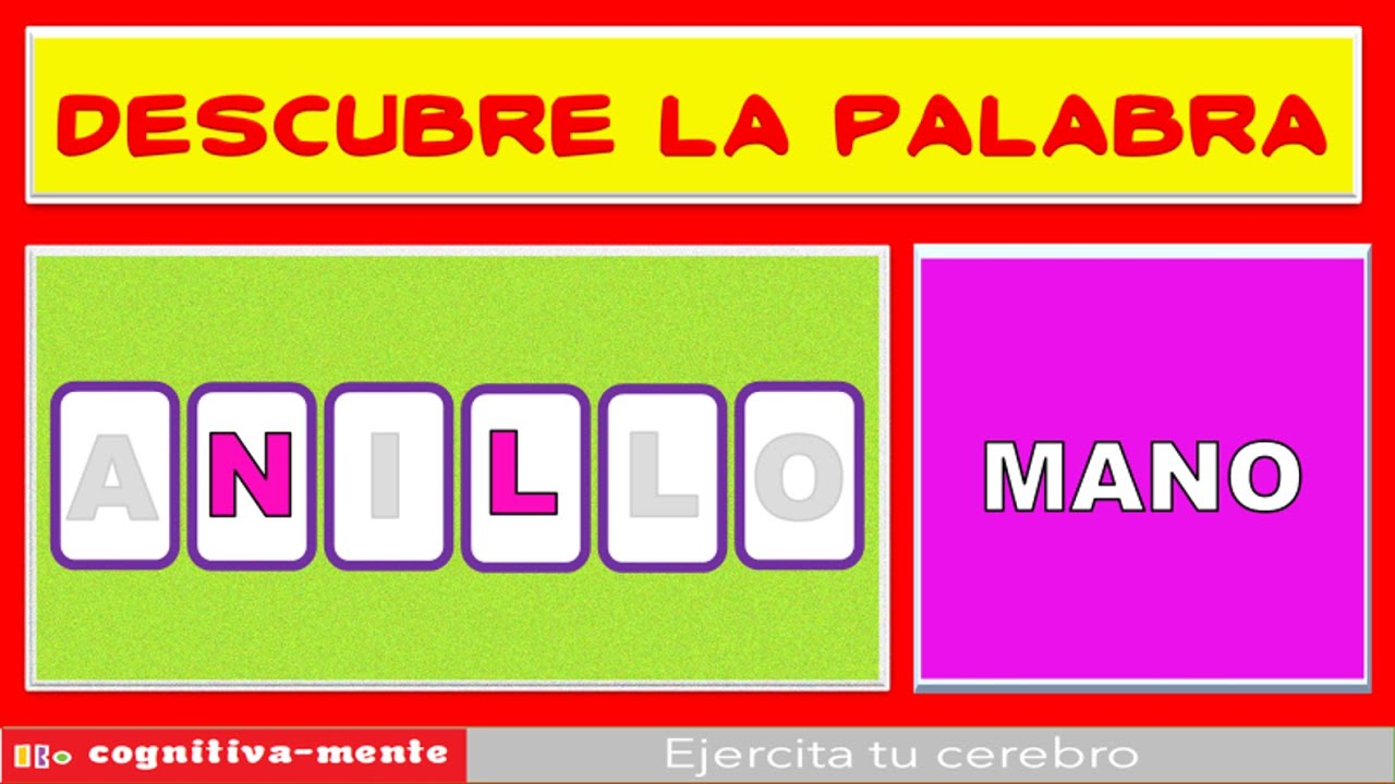 ARMA LA PALABRA Adivina la Palabra con una Sola Pista 5 ❤Podrás encontrar todas las palabras? Nuevo!