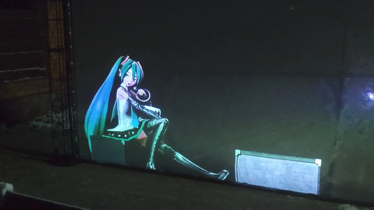miku expo hyper reality show. Hologram version