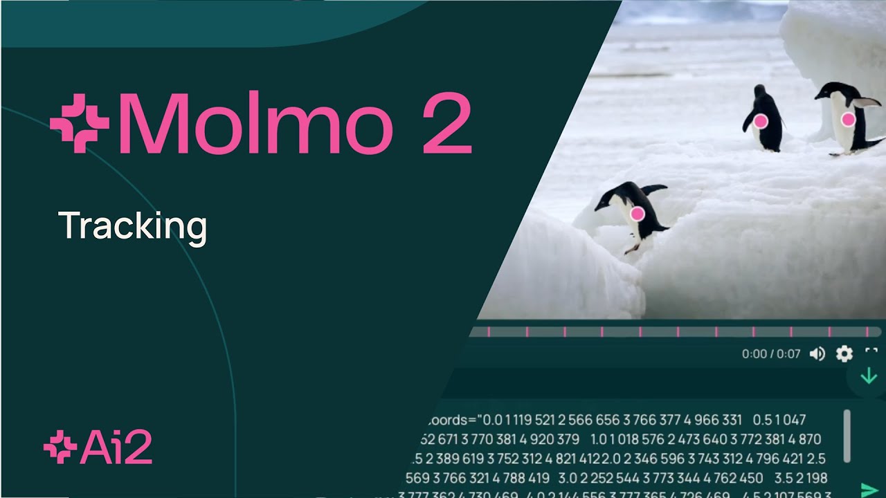 Molmo 2 | Отслеживание видео