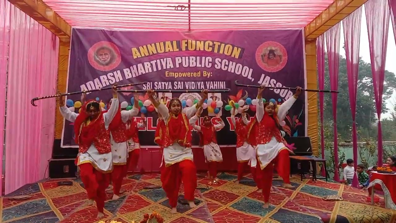 SSSVV Adarsh Bhartiya Public school Jassur dance performance done by 9th class like subscribe #viral