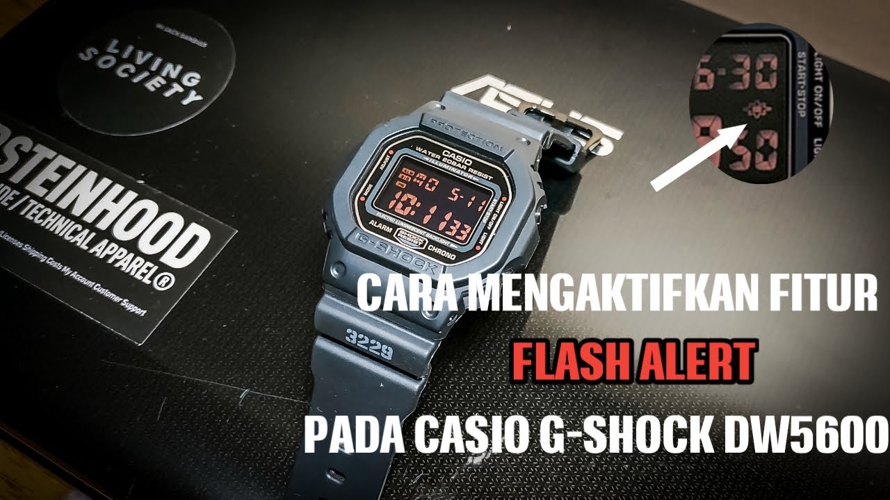 FITUR FLASH ALERT DI CASIO G-SHOCK DW5600