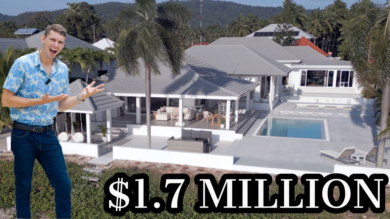 🏖️ Island Villa For Sale in Paradise! Beachfront Villa in Koh Samui Thailand 🏝️