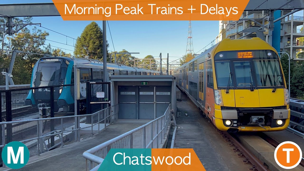 Transport for Sydney Vlog 641: Chatswood - Morning Peak Trains + Delays