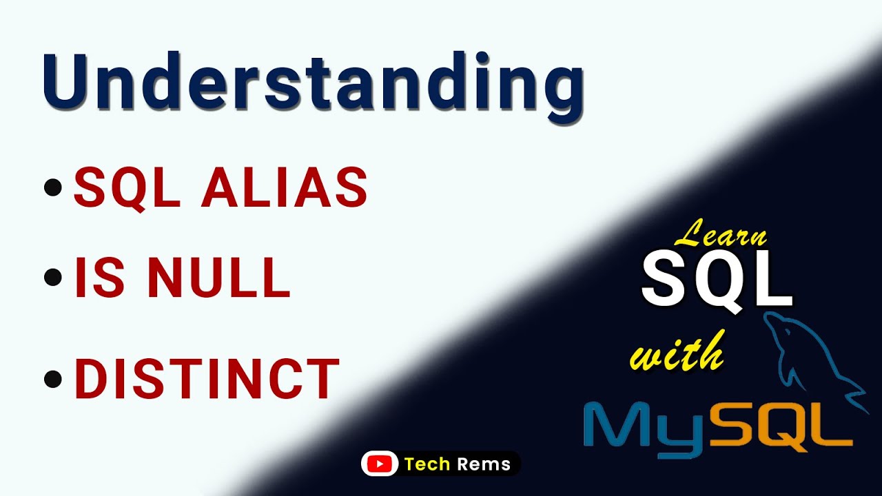 Learn SQL with MySQL: Understanding DISTINCT, NULL, and ALIAS