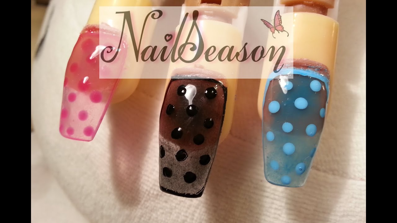DIY Acrylic Nails tutorial / Smoke nail art step by step 2016
