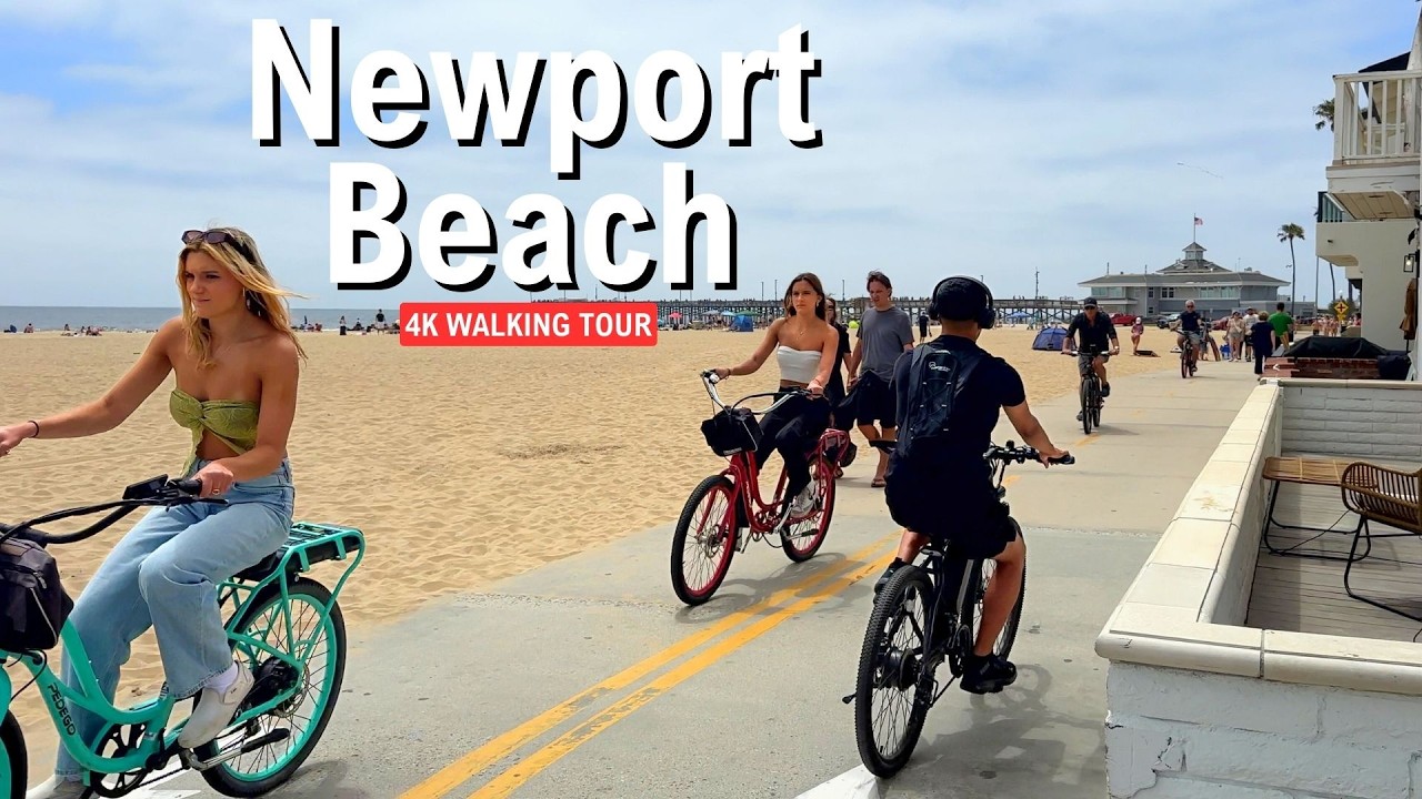 ORANGE COUNTY Newport Beach 🇺🇸 Walk California 4K 2024
