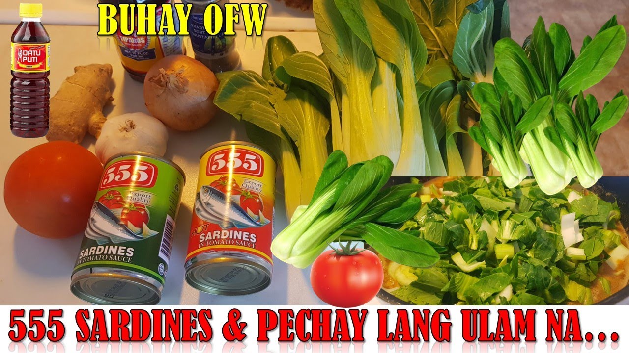 Sardines at Pechay lang ulam na ni JBOTTLERZ