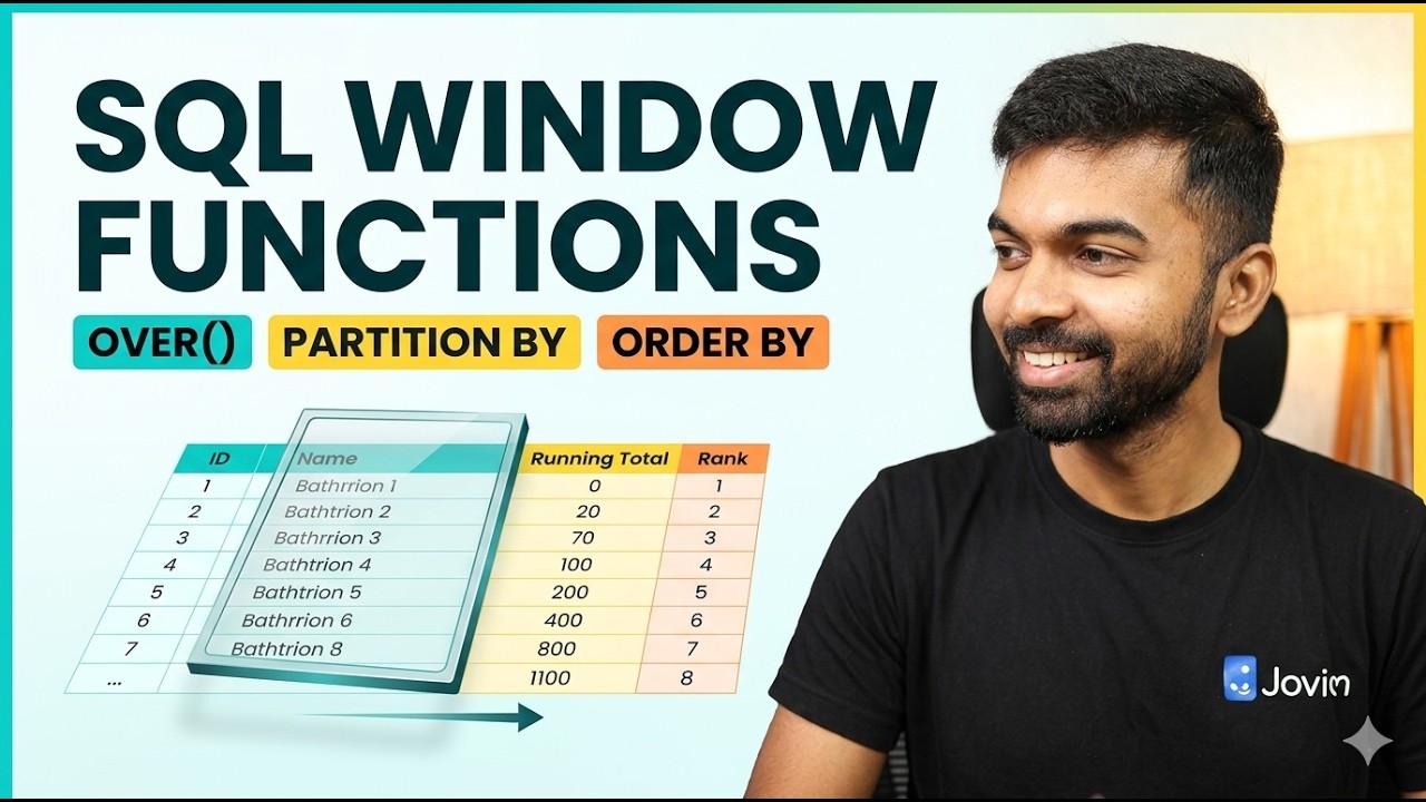 SQL Window Functions Demystified - Full Hands-On Tutorial