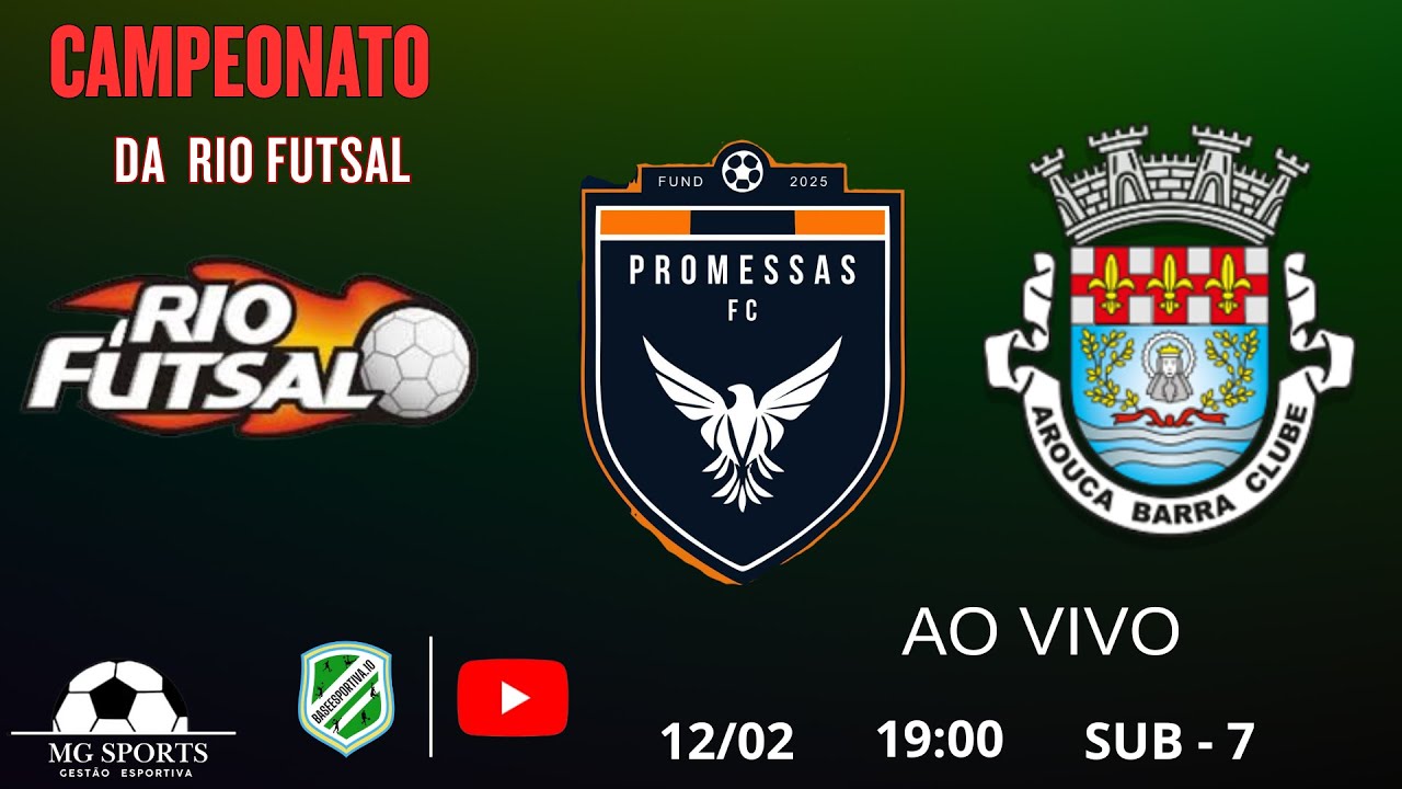 PROMESSAS X AROUCA  SUB - 7 CAMPEONATO DA RIO FUTSAL  12/02/26