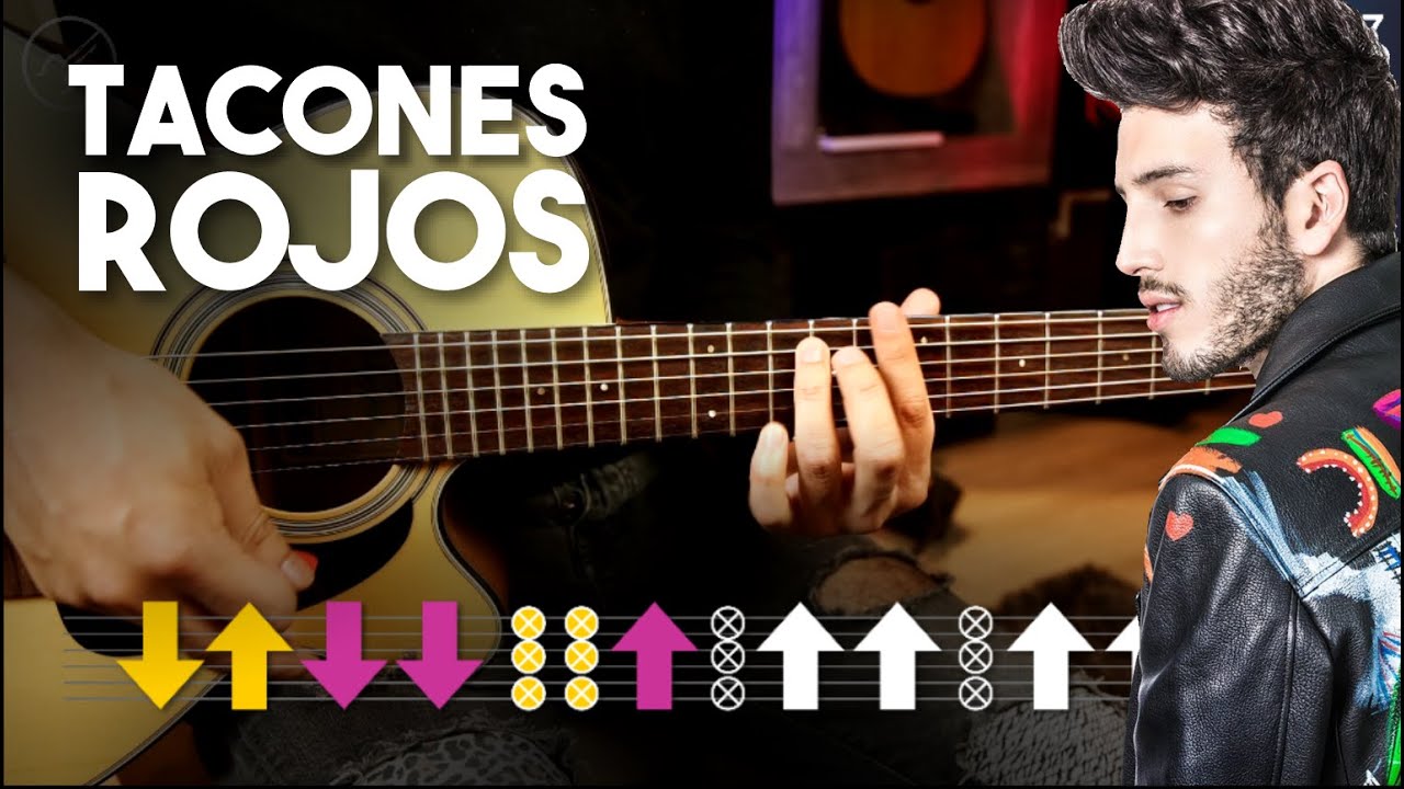 TACONES ROJOS Sebastián Yatra GUITARRA Tutorial | ACORDES RITMO Christianvib