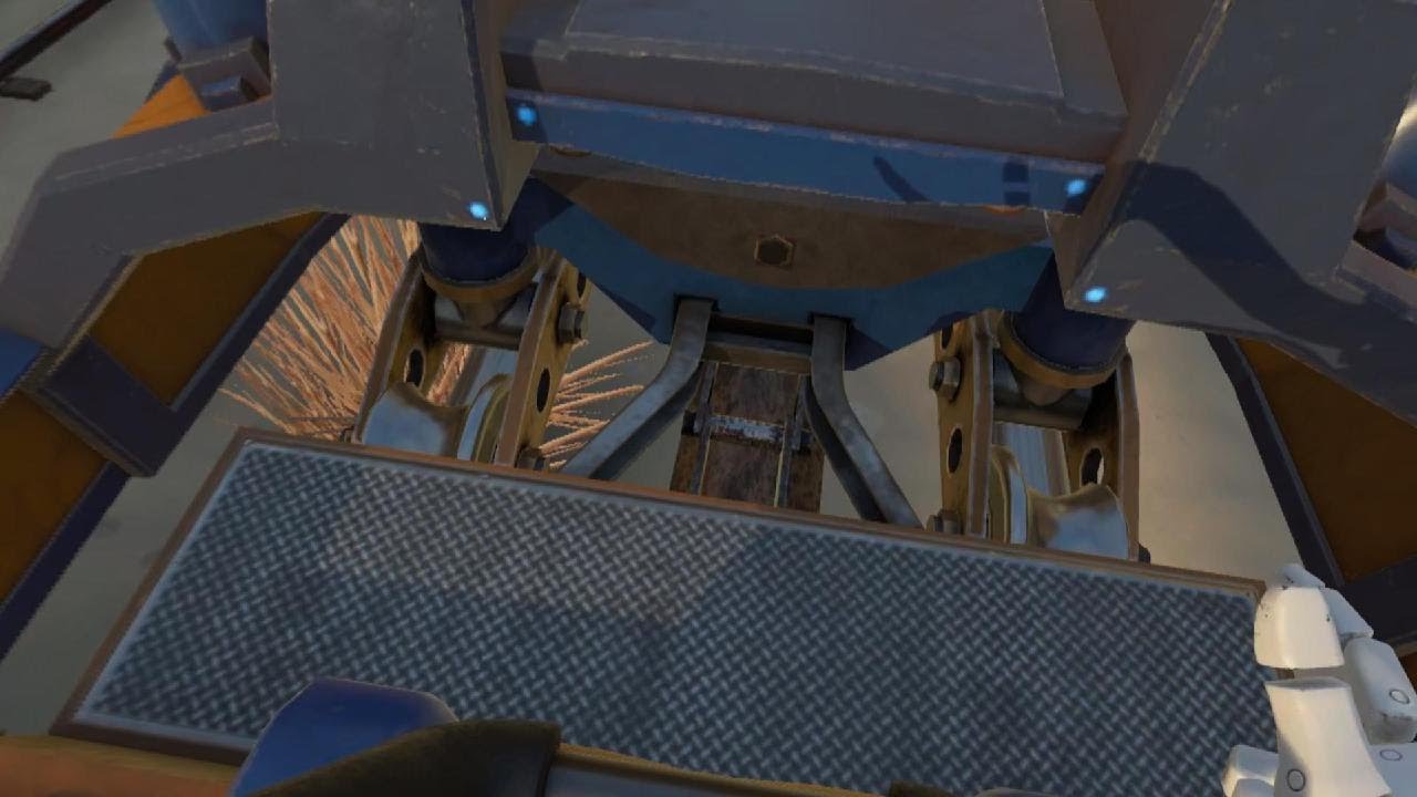 Jogando jogo de montanha russa na vr2